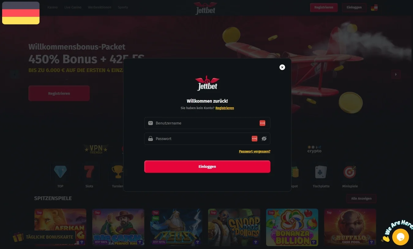 JettBet Casino Login