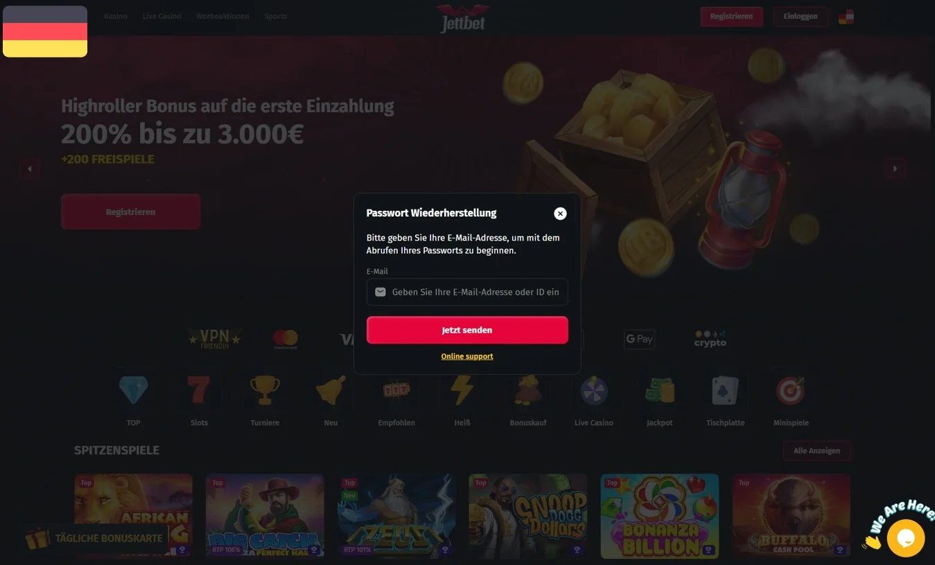 JettBet Casino Login
