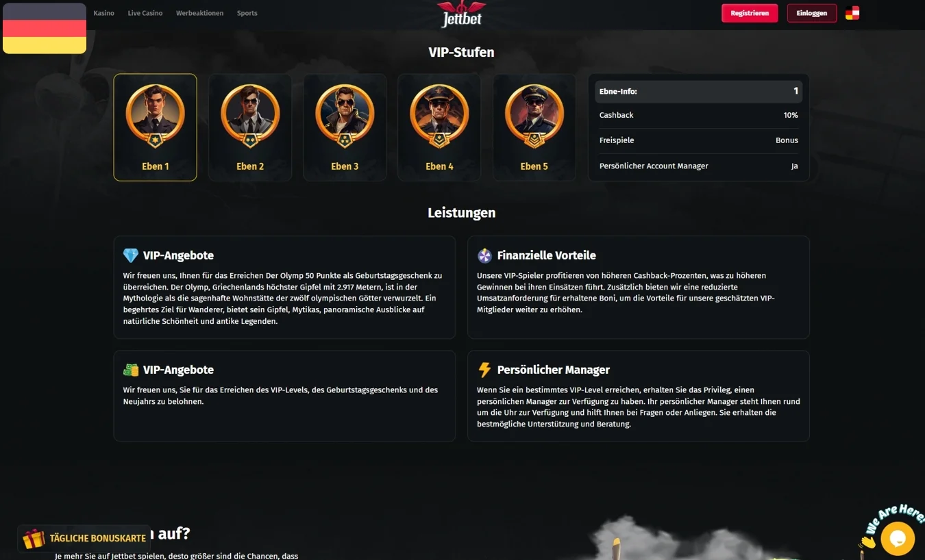 JettBet Casino Bonus